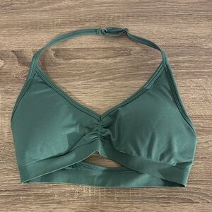 Alphalete Forest Green Halter Bralette